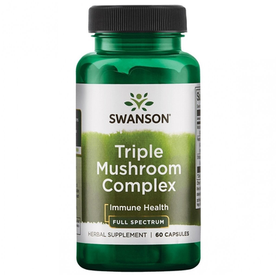 SWANSON Maitake, Reishi, Shiitake, kapsulės N60