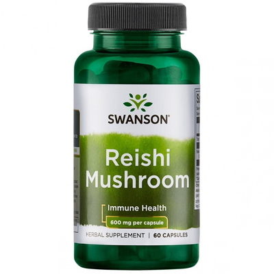 SWANSON Reishi (Tikrinis blizgutis) 600 mg, kapsulės N60