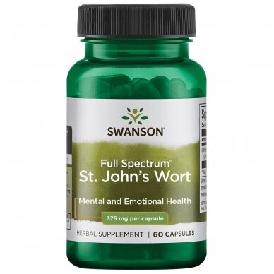 SWANSON Jonažolė 375 mg, kapsulės N60