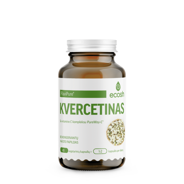 ECOSH Kvercetinas FlaviPure® su vit.C, kapsulės N40, nuotrauka Nr. 1
